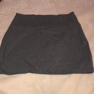 Express gray mini skirt